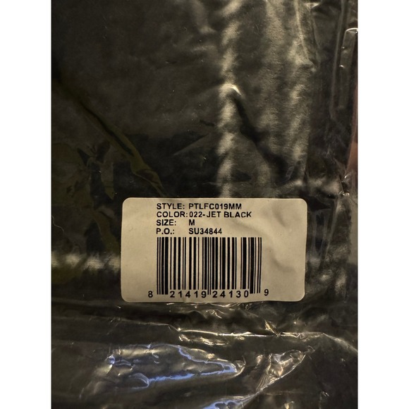 Perry Ellis Portfolio Mens Plaid Textured Fleece Pajama Pants, Jet Black, M, NWT - Picture 4 of 4